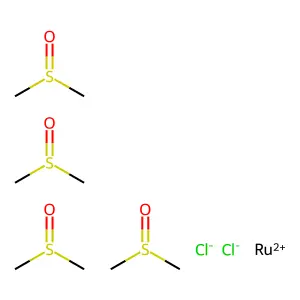 二氯化四(二甲基亚砜)合钌(II) structure