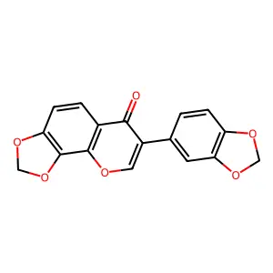Maxima isoflavone A structure