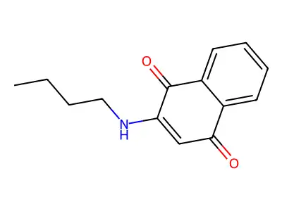 2-(Butylamino)naphthalene-1,4-dione structure