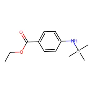 Benzoic acid, 4-((trimethylsilyl)amino)-, ethyl ester structure