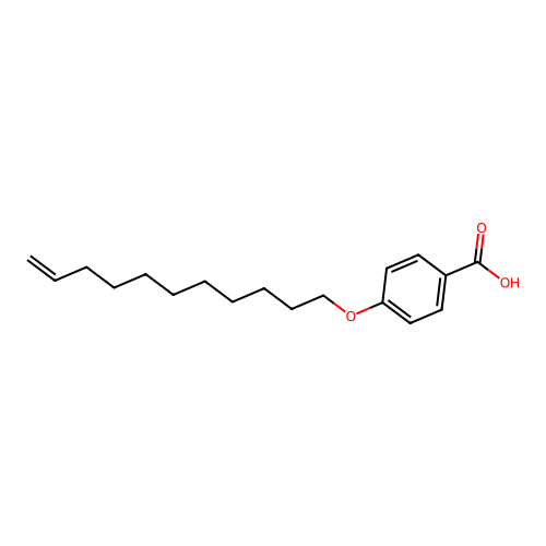 Benzoic acid, 4-(10-undecenyloxy)- structure