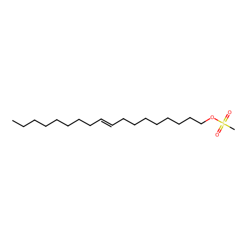 9-Octadecen-1-ol, 1-methanesulfonate, (9Z)- structure