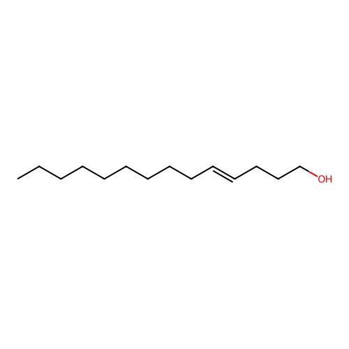 4-Tetradecen-1-ol, (E) structure