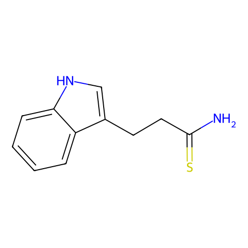 3-(1H-indol-3-yl)propanethioamide structure
