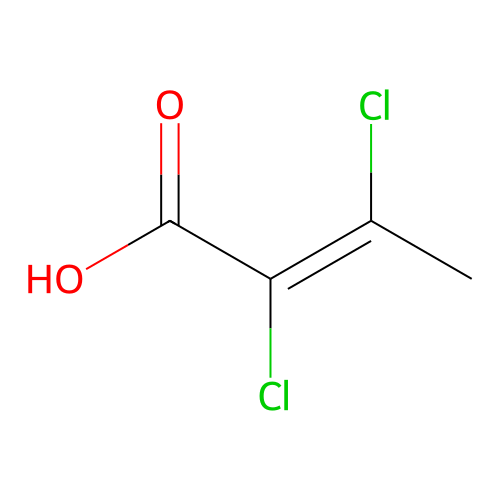 (2E)-2,3-dichlorobut-2-enoic acid structure