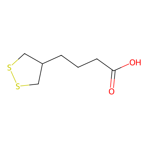 4-(1,2-Dithiolan-4-yl)butanoic acid structure