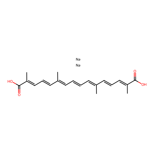 disodium trans-crocetinate structure
