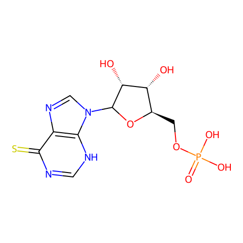 硫代肌苷酸 structure