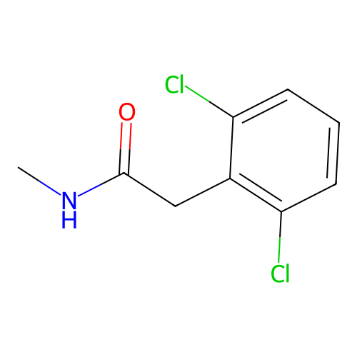 2-(2,6-dichlorophenyl)-N-methylacetamide structure