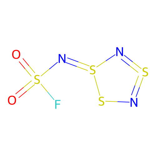 1,2,4,3,5-Trithia(4-SIV)-diazole, 1-[(fluorosulphonyl)imino]-1,1-dihydro- structure