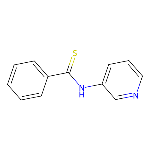 N-pyridin-3-ylbenzenecarbothioamide structure