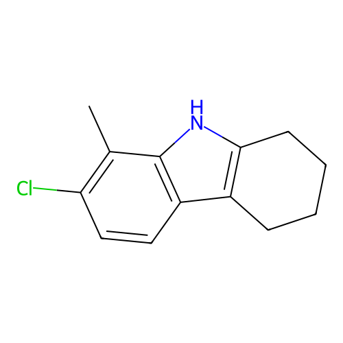 2-chloro-1-methyl-5,6,7,8,9-pentahydro-4aH-carbazole structure