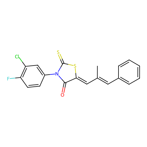 C19H13ClFNOS2 structure