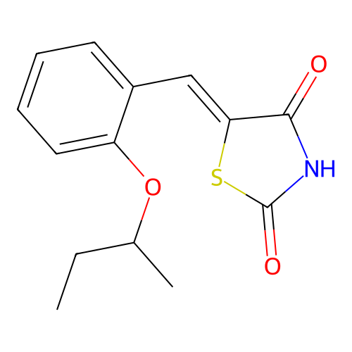 5-[(2-Butan-2-yloxyphenyl)methylidene]-1,3-thiazolidine-2,4-dione structure