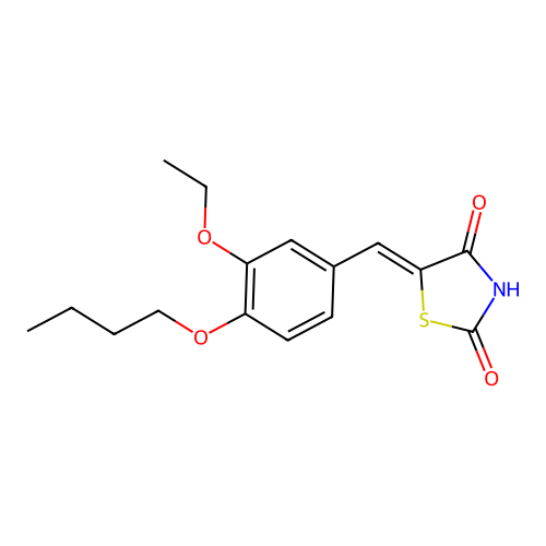 5-[(4-Butoxy-3-ethoxyphenyl)methylidene]-1,3-thiazolidine-2,4-dione structure