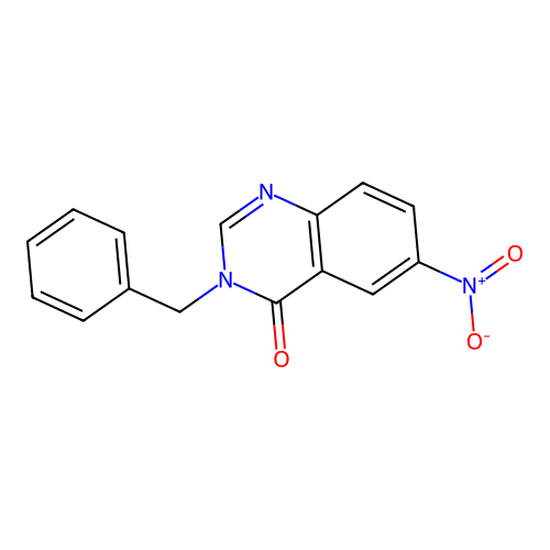 3-benzyl-6-nitroquinazolin-4(3H)-one structure