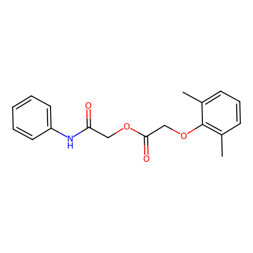 2-Oxo-2-(phenylamino)ethyl (2,6-dimethylphenoxy)acetate structure