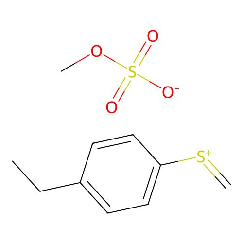 Sulfonium, (p-ethylphenyl)methyl-, methylsulfate, homopolymer structure