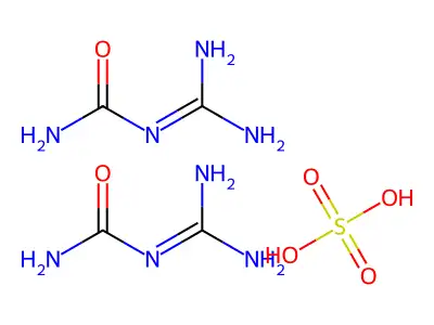 Dicyanodiamidine sulfate structure