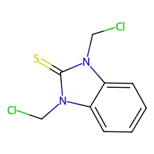 2H-Benzimidazole-2-thione, 1,3-bis(chloromethyl)-1,3-dihydro- structure