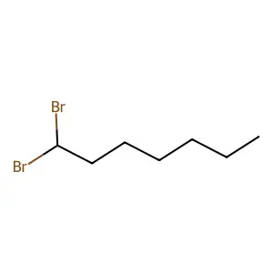 1,1-Dibromoheptane structure