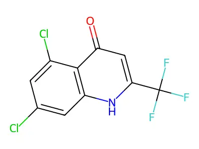 5,7-Dichloro-4-hydroxy-2-(trifluoromethyl)quinoline structure
