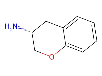 3,4-dihydro-2H-1-benzopyran-3-amine hydrochloride structure