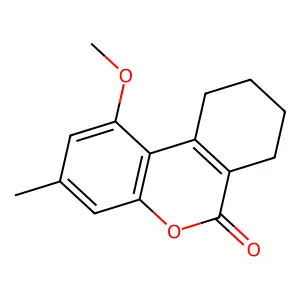 1-methoxy-3-methyl-7,8,9,10-tetrahydro-6H-benzo[c]chromen-6-one structure