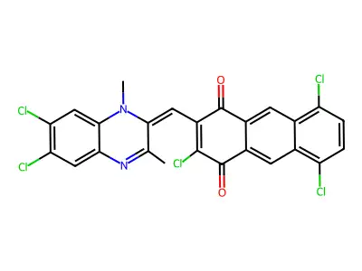 2,5,8-trichloro-3-[(E)-(6,7-dichloro-1,3-dimethylquinoxalin- structure