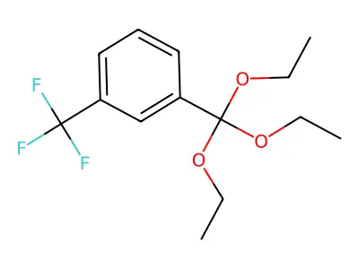 Triethyl ortho(3-(trifluoromethyl)benzoate) structure