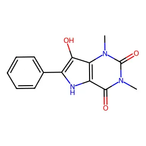7-hydroxy-1,3-dimethyl-6-phenyl-1H-pyrrolo[3,2-d]pyrimidine-2,4(3H,5H)-dione structure