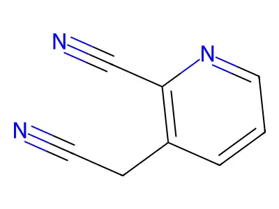 3-(Cyanomethyl)pyridine-2-carbonitrile structure