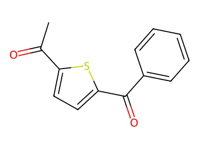 1-(5-Benzoyl-2-thienyl)ethanone structure