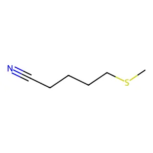 5-(Methylsulfanyl)pentanenitrile structure