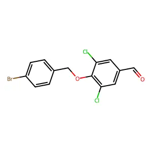 4-[(4-Bromophenyl)methoxy]-3,5-dichlorobenzaldehyde structure