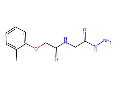 N-Hydrazinocarbonylmethyl-2-o-tolyloxy-acetamide structure