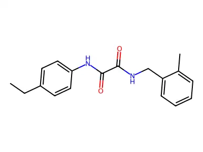 N-(4-ethylphenyl)-N'-(2-methylbenzyl)ethanediamide structure