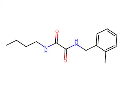 N-butyl-N'-[(2-methylphenyl)methyl]oxamide structure