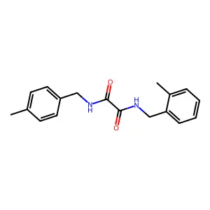 N-(2-methylbenzyl)-N'-(4-methylbenzyl)ethanediamide structure