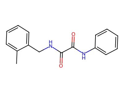 N-(2-methylbenzyl)-N'-phenylethanediamide structure