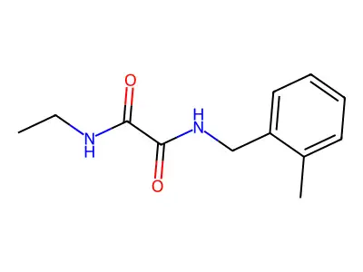 N-ethyl-N'-[(2-methylphenyl)methyl]oxamide structure
