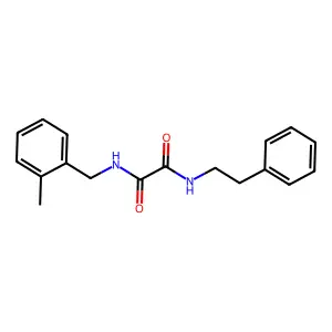 N-(2-methylbenzyl)-N'-(2-phenylethyl)ethanediamide structure