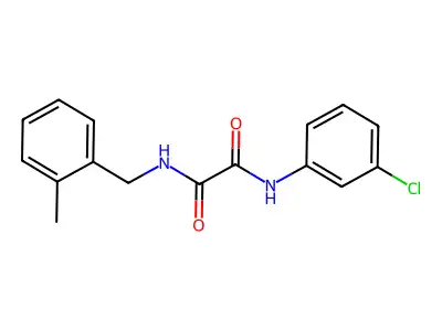 N-(3-chlorophenyl)-N'-(2-methylbenzyl)ethanediamide structure