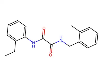 N'-(2-ethylphenyl)-N-[(2-methylphenyl)methyl]oxamide structure
