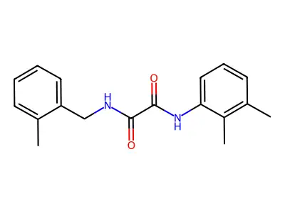 N-(2,3-dimethylphenyl)-N'-(2-methylbenzyl)ethanediamide structure