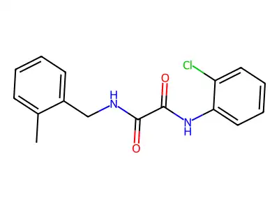 N-(2-chlorophenyl)-N'-(2-methylbenzyl)ethanediamide structure