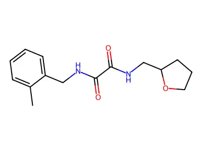 N'-[(2-methylphenyl)methyl]-N-(oxolan-2-ylmethyl)oxamide structure