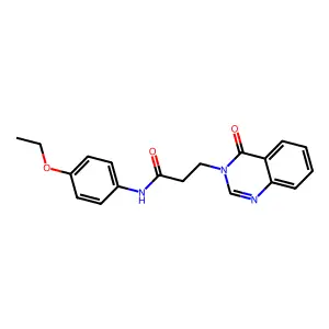 N-(4-ethoxyphenyl)-3-(4-oxoquinazolin-3-yl)propanamide structure