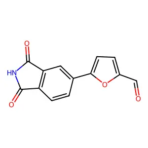 Isoindole-1,3(2H)-dione, 5-(5-formyl-2-furyl)- structure