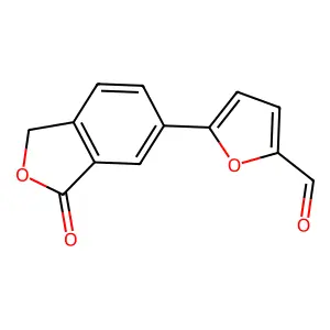 5-(3-Oxo-1,3-dihydro-2-benzofuran-5-YL)-2-furaldehyde structure